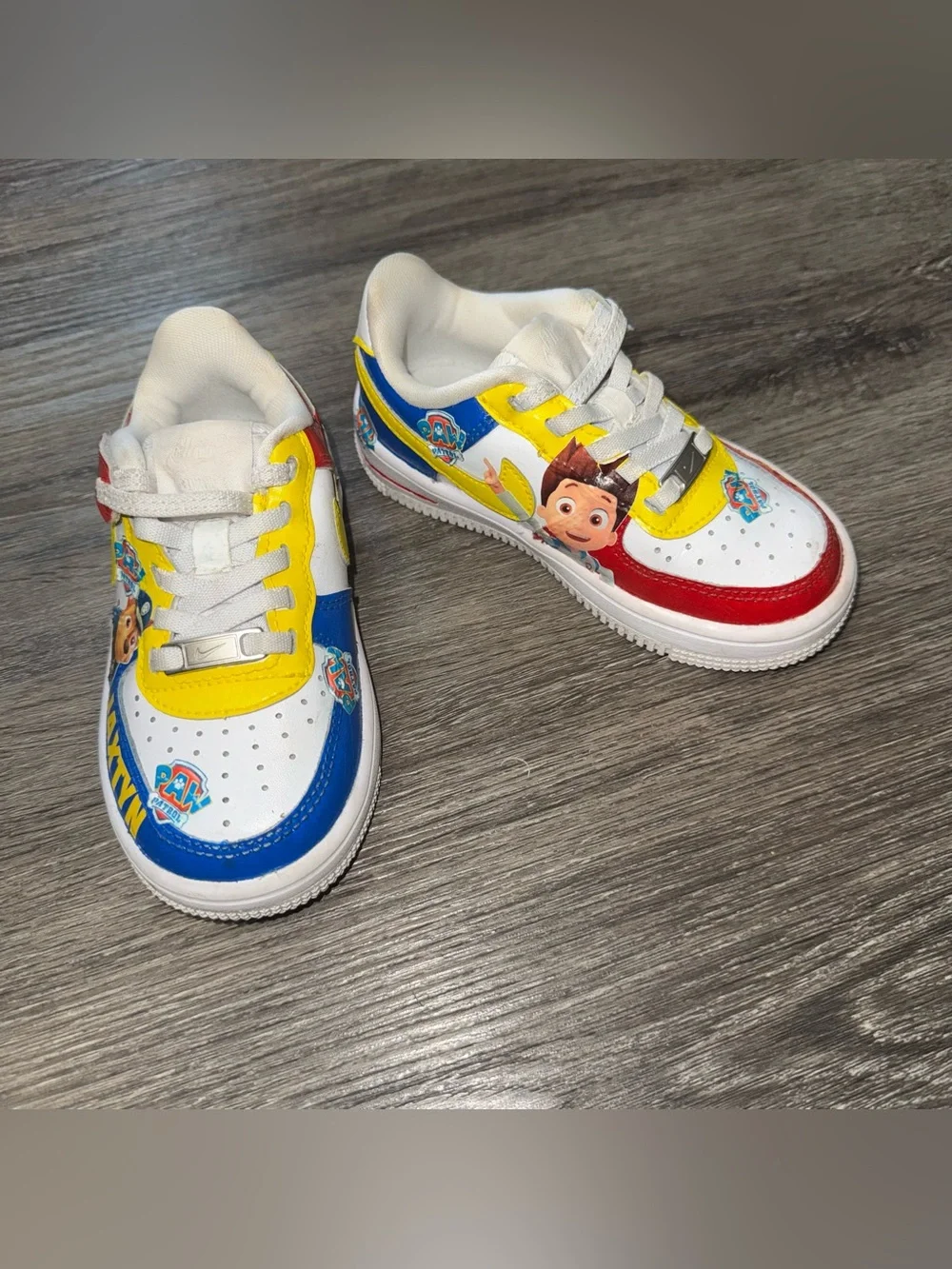 Custom hand painted Nike Airforce 1 Paw Patrol Sneakers Toddler 9C “Jaxtyn”